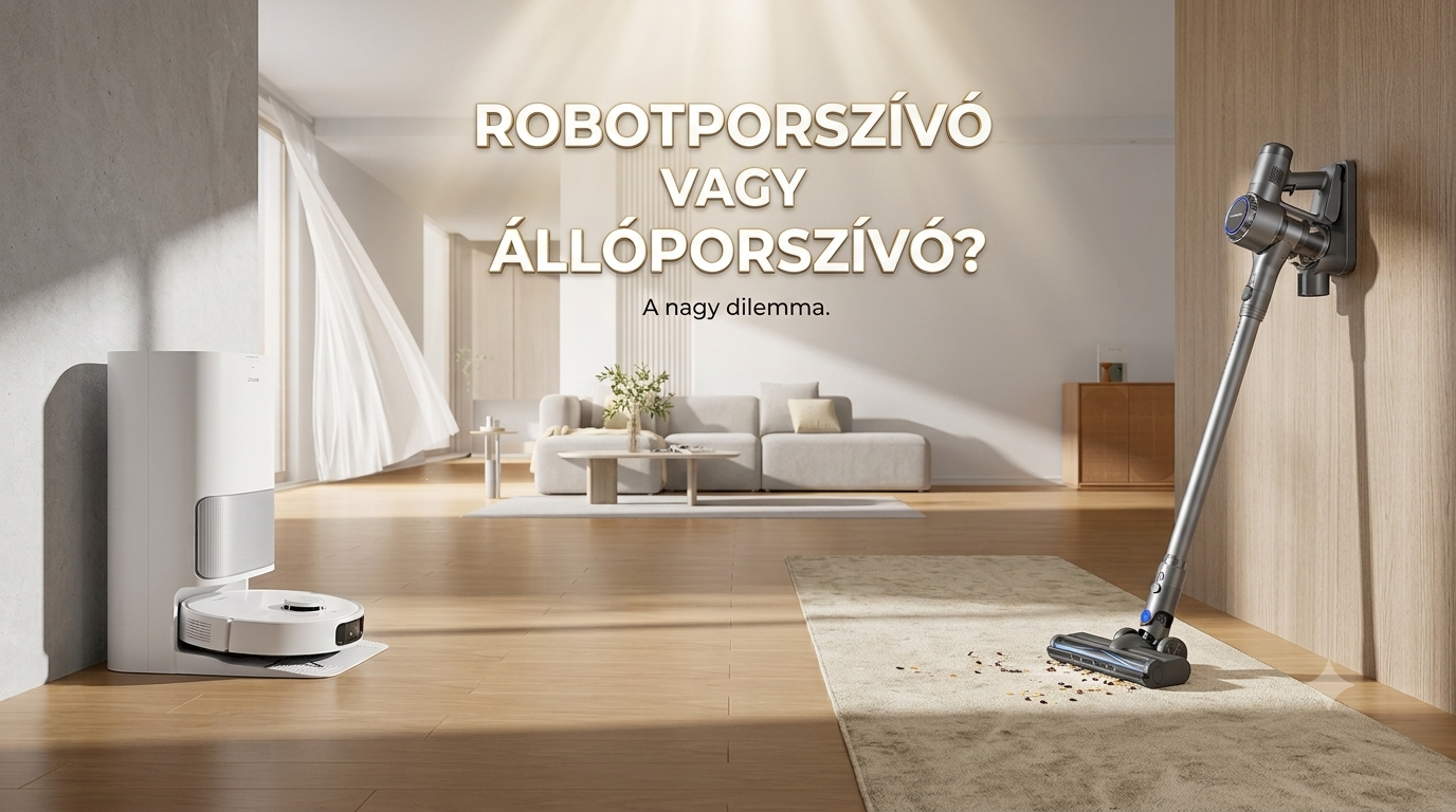 Robotporszívó vagy állóporszívó: melyiket válaszd?