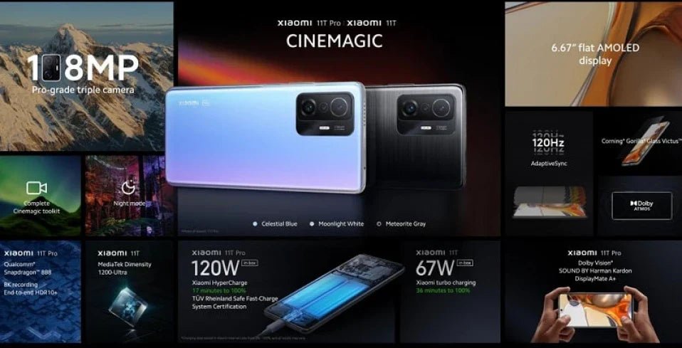 Bemutatkozott a Xiaomi 11T és 11T Pro - XMI SHOP