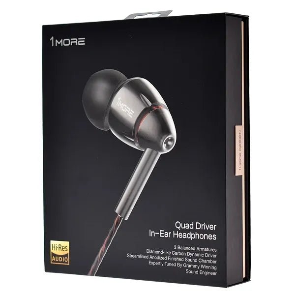 1MORE Quad Driver In - Ear Headphones E1010 (Fekete)