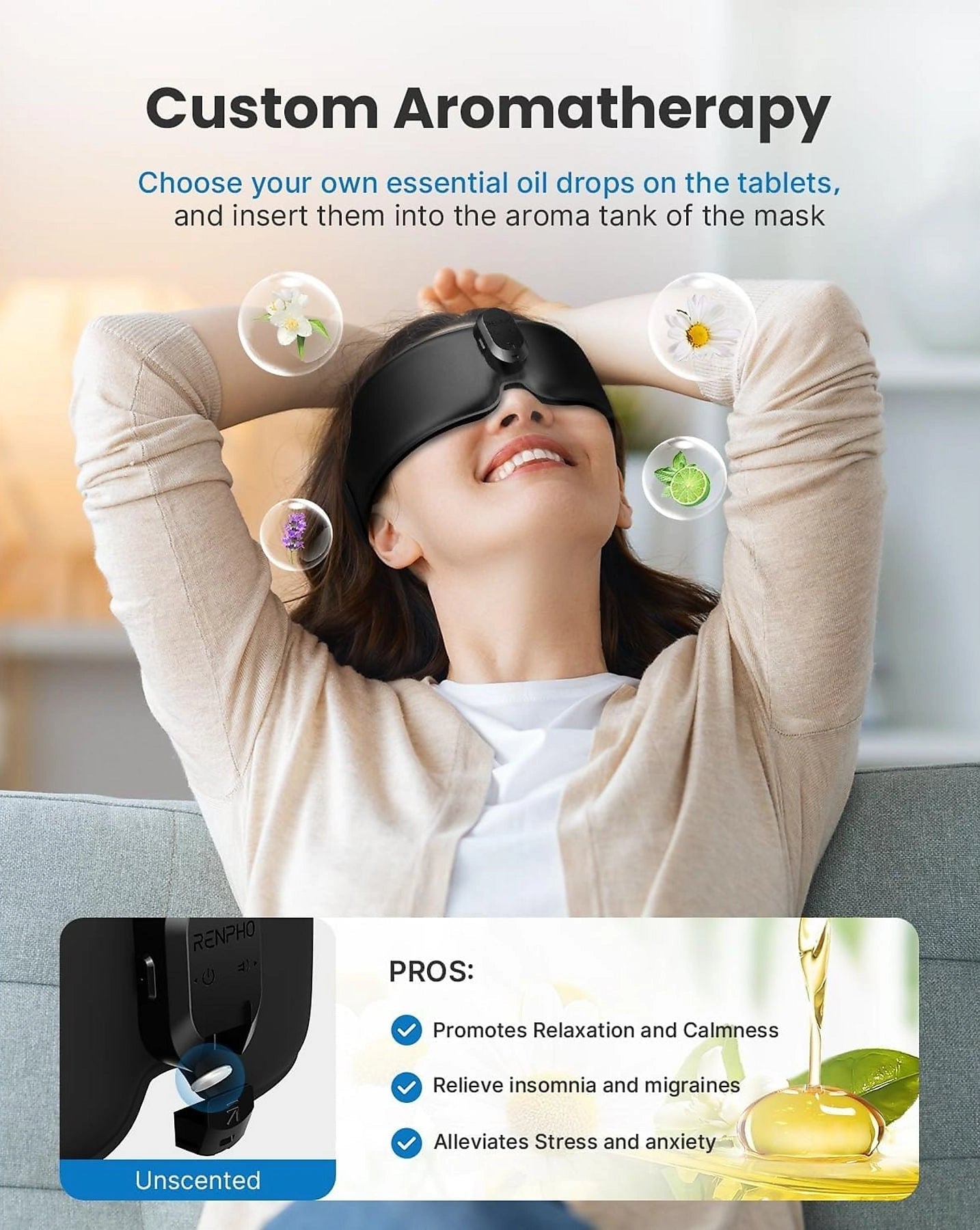 RENPHO Eyesnooze Aroma Szemmasszírozó