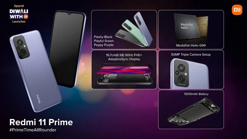 5G-támogatással és 50 megapixeles kamerával érkezik a Xiaomi Redmi 11 Prime