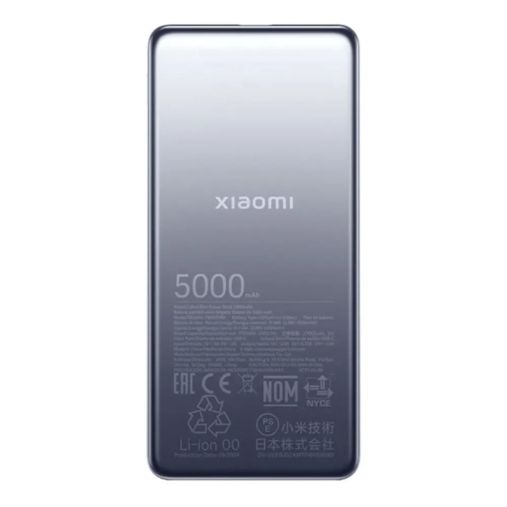 Xiaomi Ultra Slim Power Bank 5000mAh