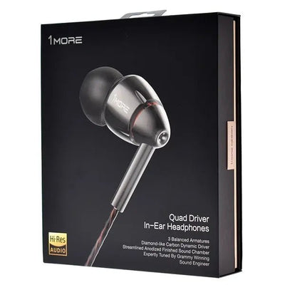1MORE Quad Driver In - Ear Headphones E1010 (Fekete)