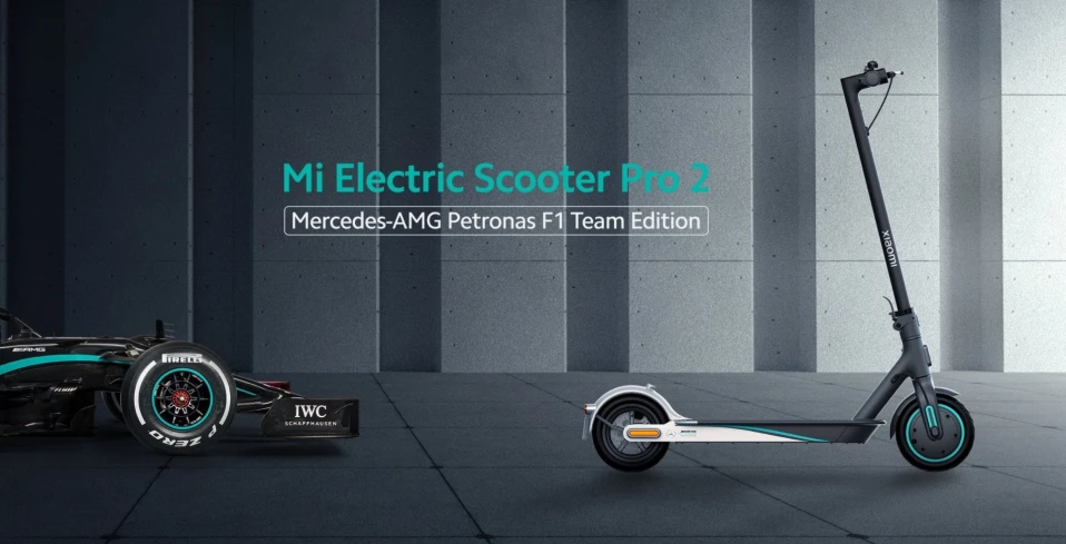 Xiaomi Mi Electric Scooter Pro 2 Mercedes-AMG Petronas F1 bemutató