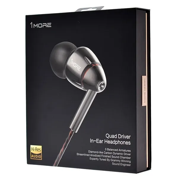 1MORE Quad Driver In-Ear Headphones E1010 (Fekete)