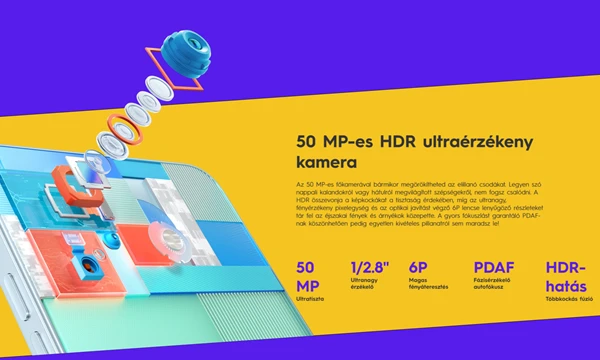 Minőségi fotók az 50 megapixeles kamerával