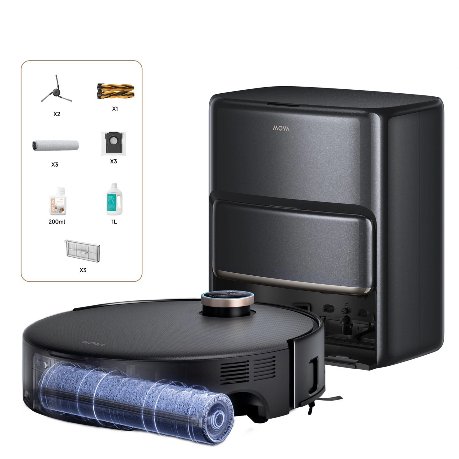 Mova Z60 Ultra Complete Robotporszívó (Fekete) (4) Mova Z60 Ultra Complete Robotporszívó (Fekete)